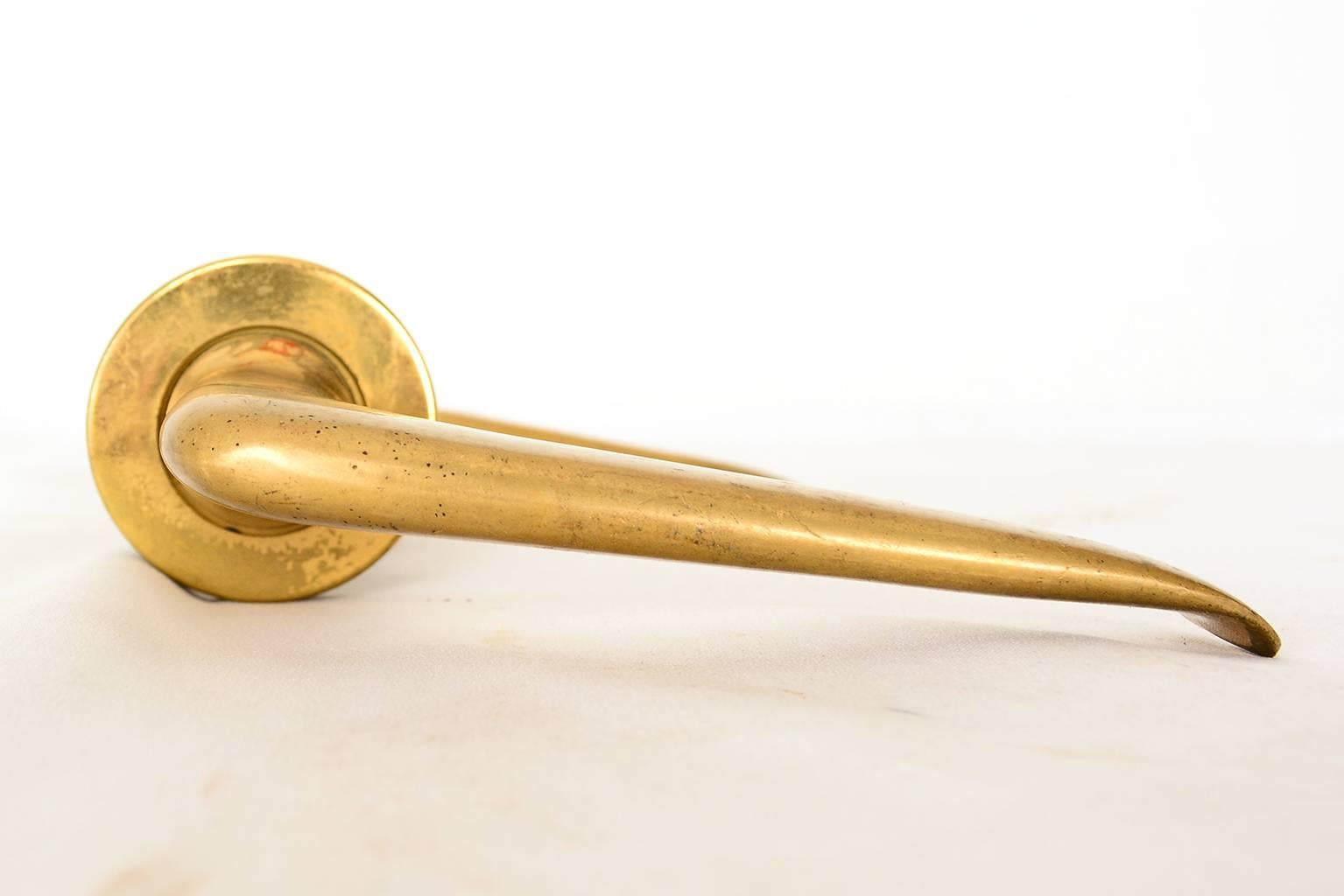 solid brass door handles