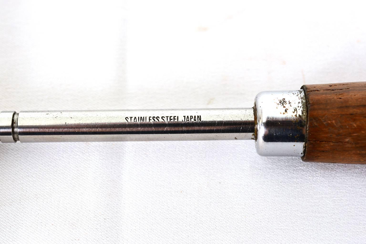 Mid-Century Modern Ice Pick Japan Stainless Rosewood In Excellent Condition In Chula Vista, CA