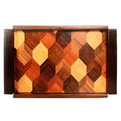 Don Shoemaker Service Tray Tropical Woods Cocobolo