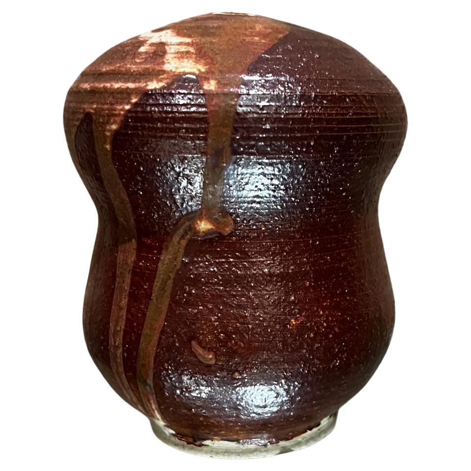 1977 Guenther Art Pottery Bud Vase Glazed Weed Pot Signed