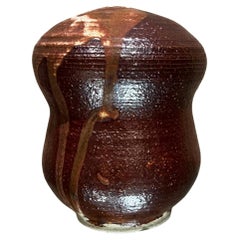 1977 Guenther Art Pottery Bud Vase Glazed Weed Pot Signed