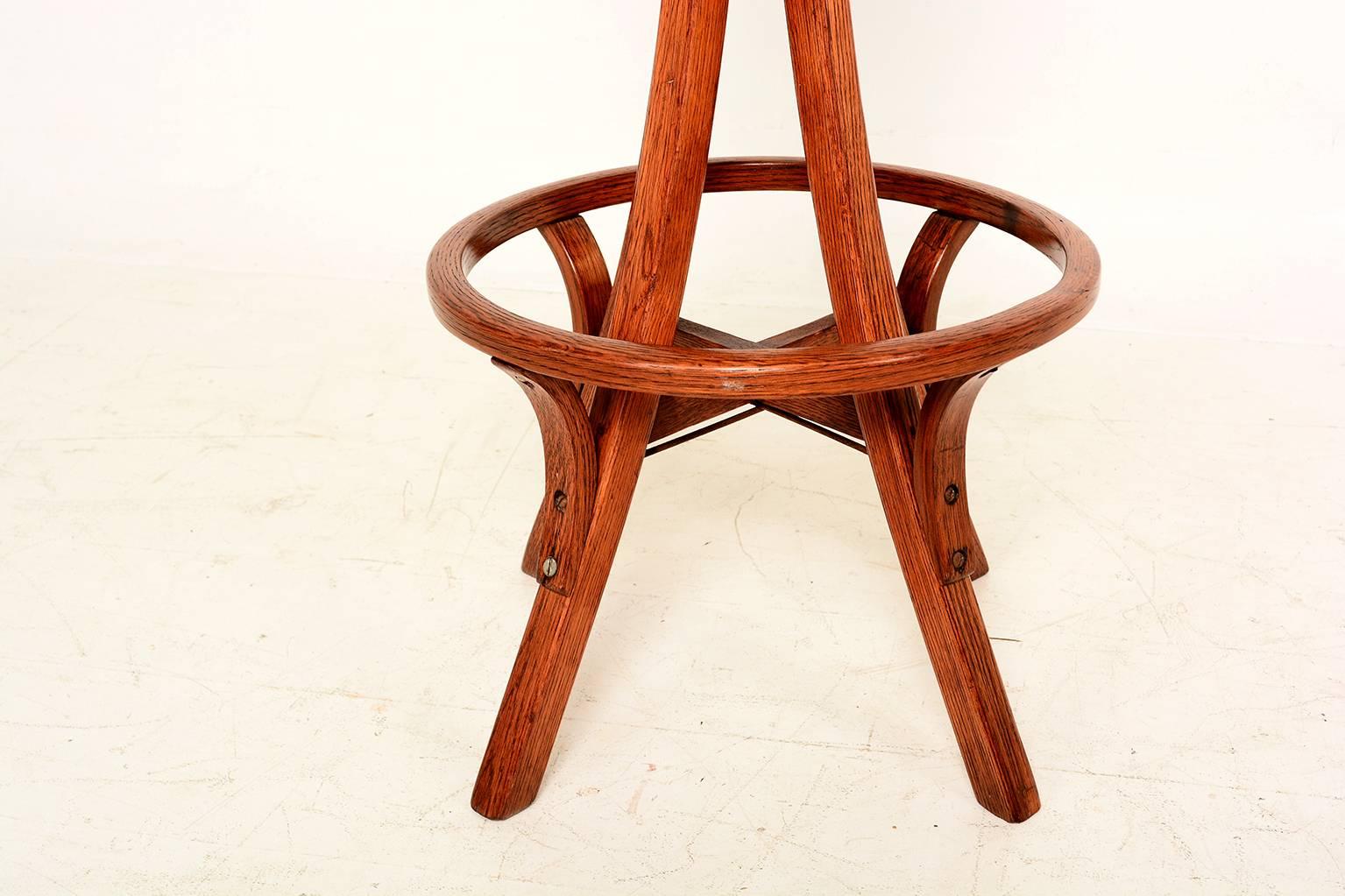 vintage industrial drafting stool