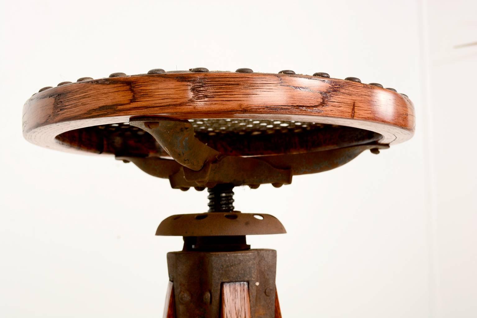 vintage drafting stool