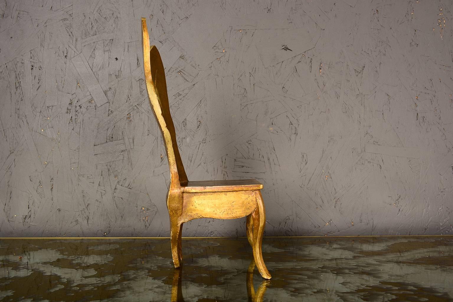 Late 20th Century 1970s Brass Sculpture Female Chair Modern Surrealism Mexico