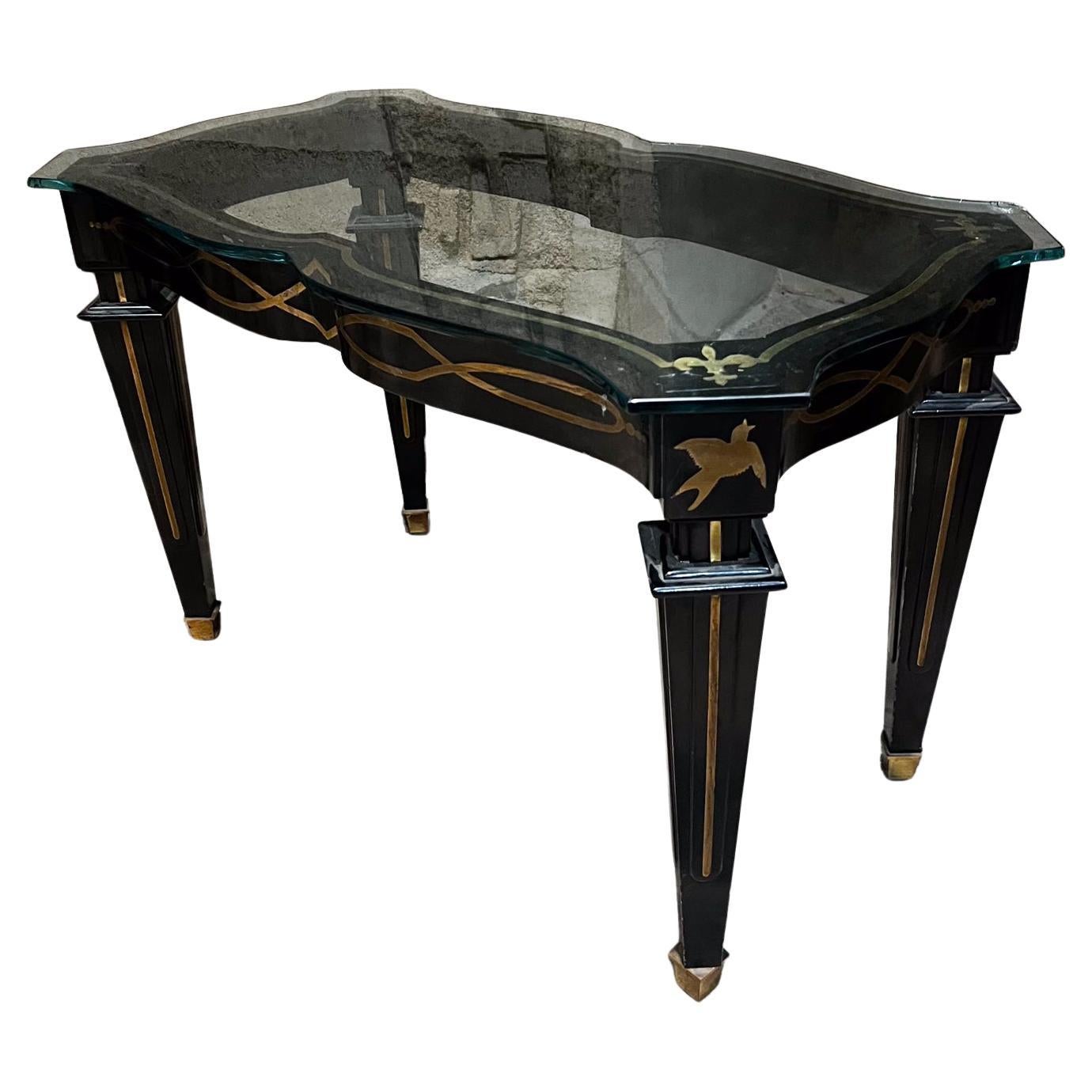 Tavolino neoclassico Fleur de Lis anni '40 Arturo Pani Modernismo Città del Messico