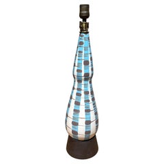 1970s Ceramic Table Lamp Style Marcello Fantoni Italy