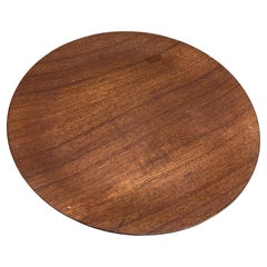 1970 Modernity Black Platter with Teak Woods (plateau noir en bois de teck)