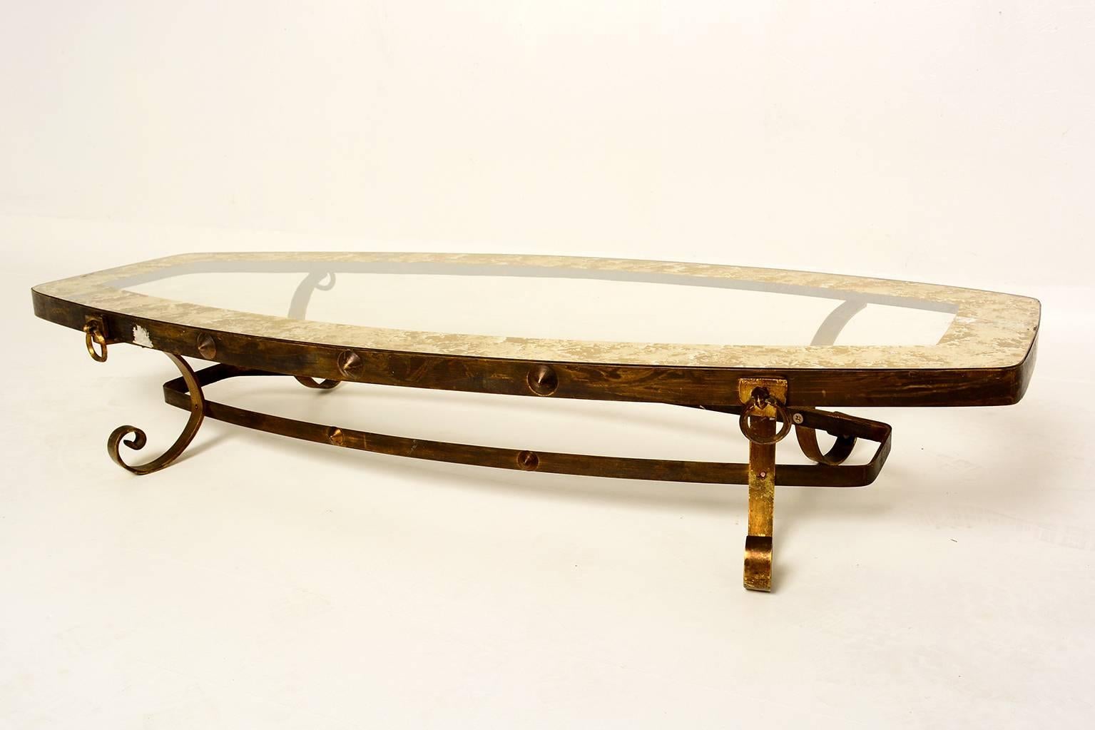 Mexican Oval Coffee Table after Arturo Pani
