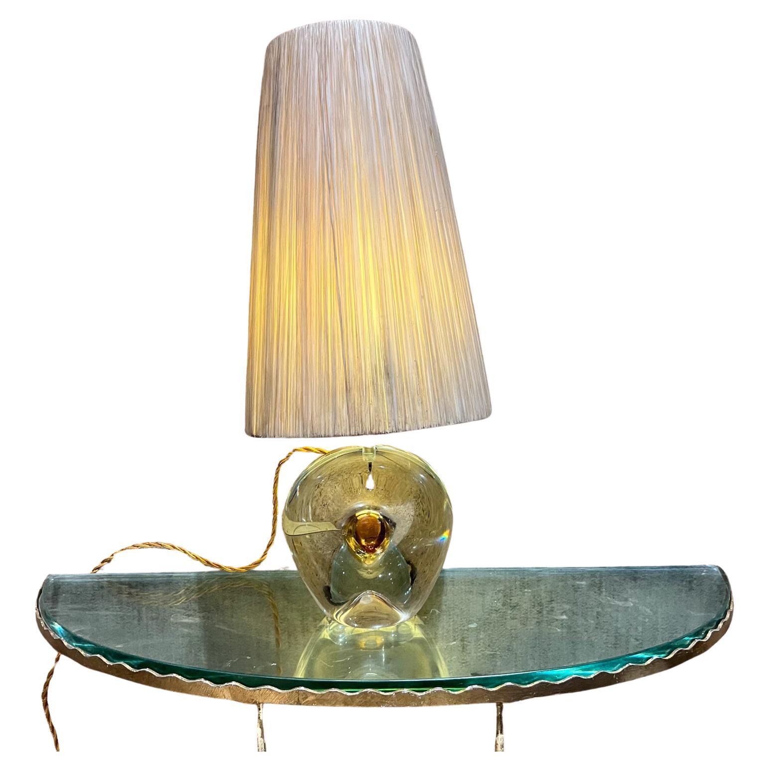 1960s Murano Art Glass BAK Table Lamp Lamparas Mexico City For Sale