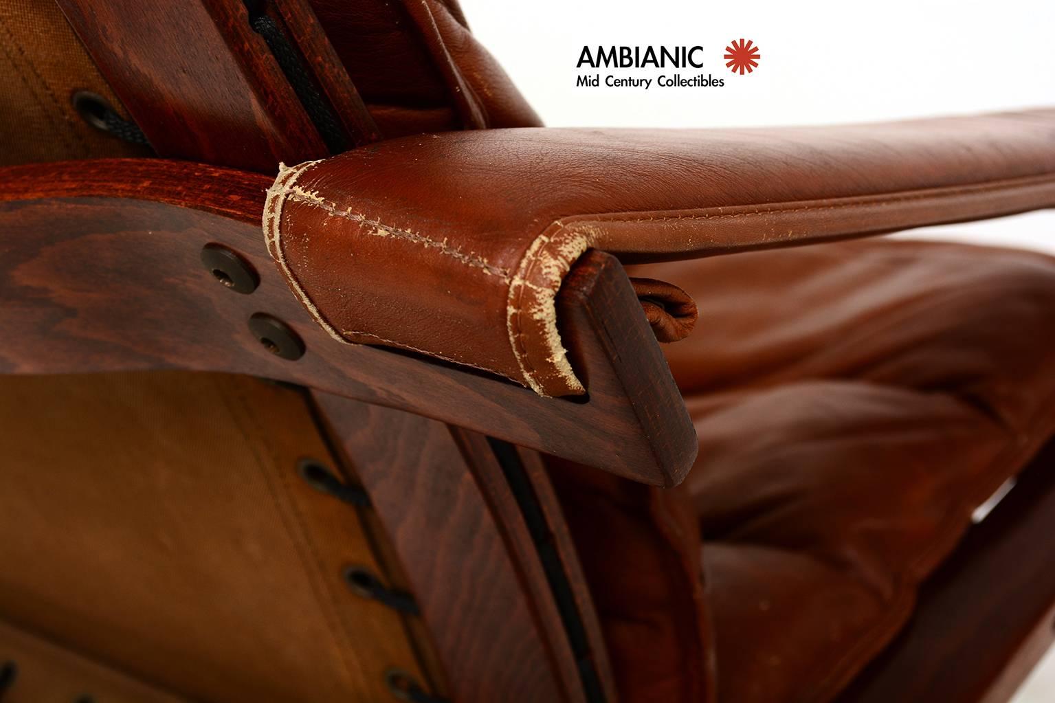 Lacquered Westnofa Lounge Folding Chair