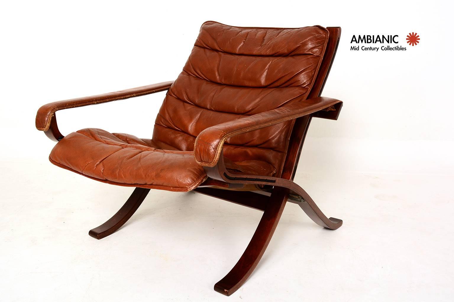 Scandinavian Modern Westnofa Lounge Folding Chair