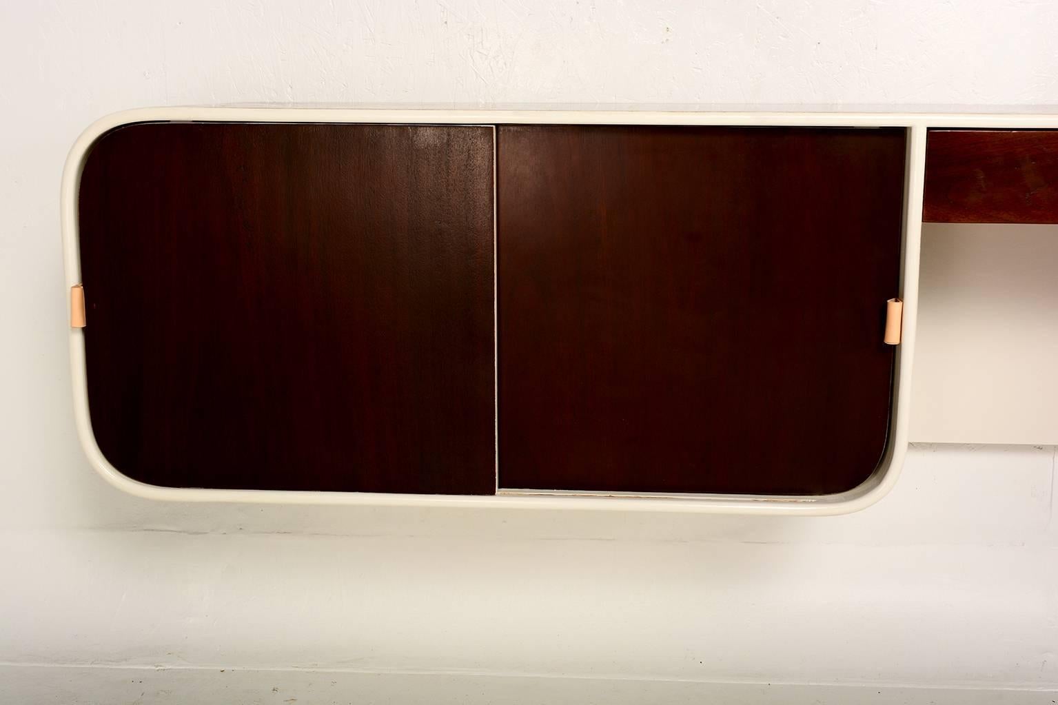 Mid-20th Century Mid-Century Modern Wall Hanging Credenza after Henry P. Glass