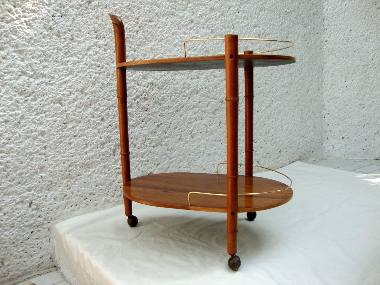 Mid-20th Century Mid Century Modern Mexican Modernist Service Cart