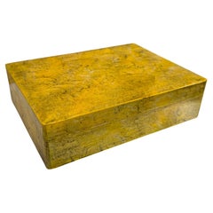 Hollywood Regency Mark Cross Luxurious Vintage Wood Box Italy