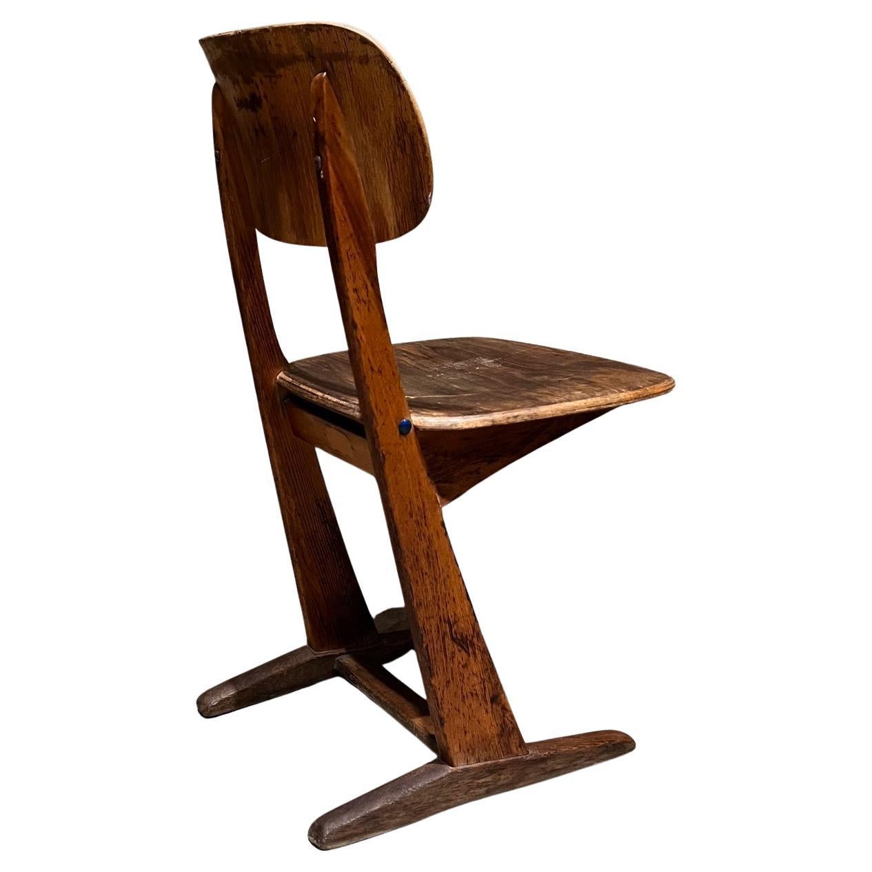 1950s Bauhaus German Casala Sled Chair Karl Nothelfer Prouve Style For Sale