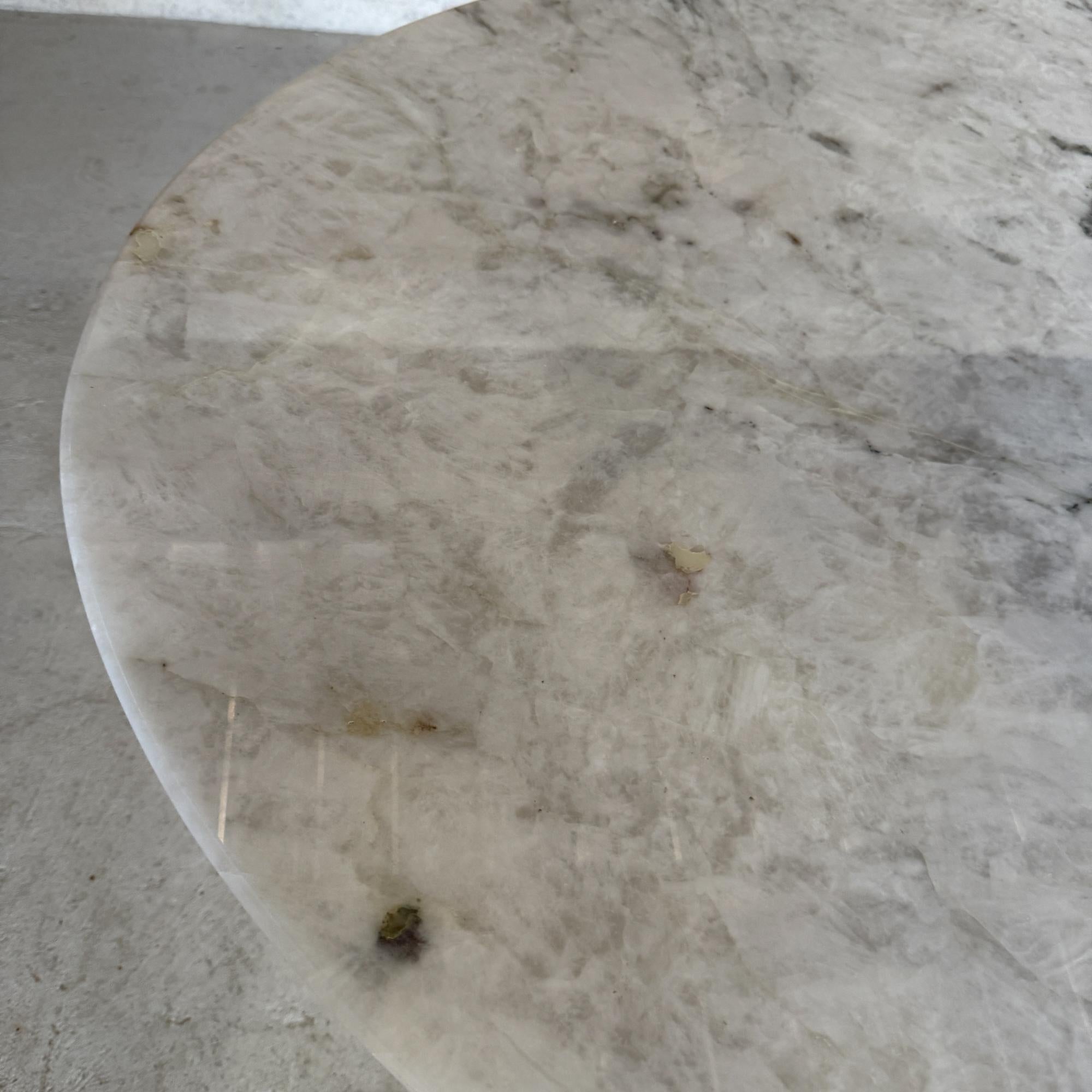 Mid-Century Modern Eero SaarinenKnoll Oval Tulip Pedestal Table Cristallo Quartz For Sale 2