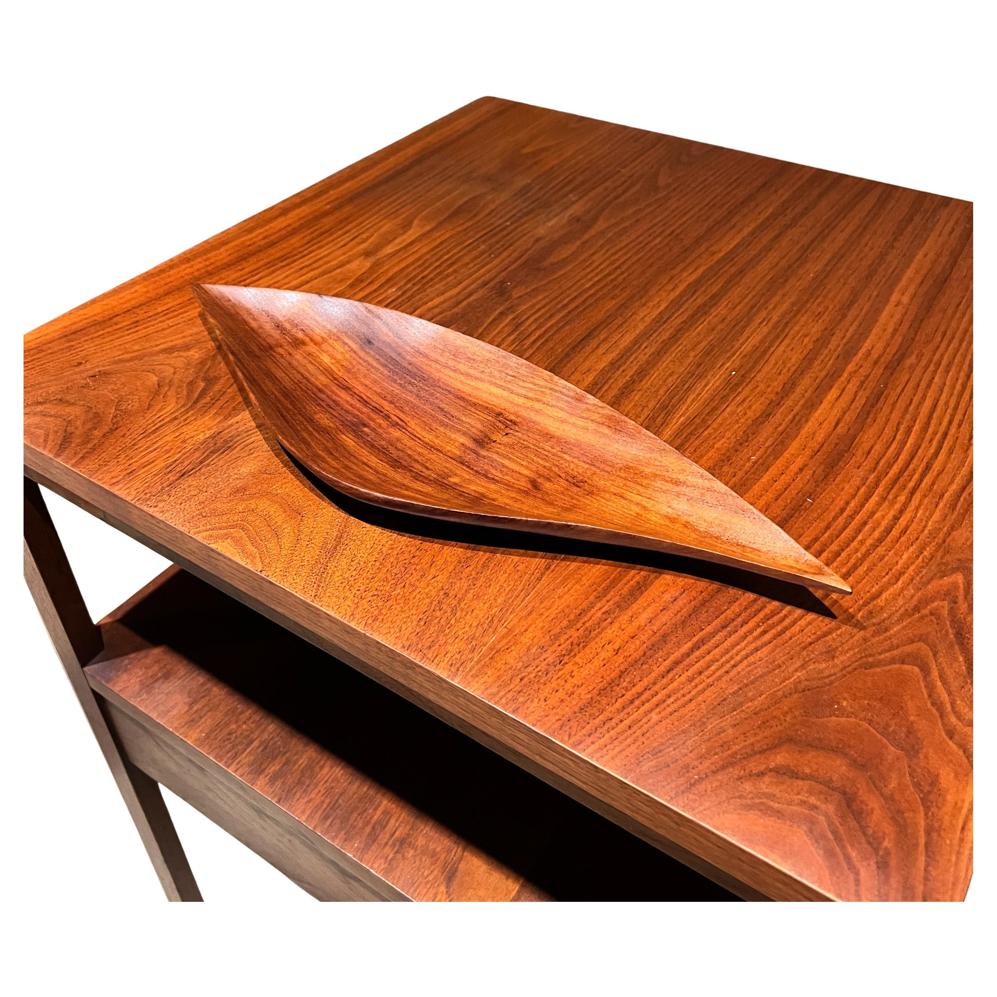 1970s Tropical Mahogany Sculptural Wood Tray
15.5 long x 5.13 w x .88 h
Stamp faded appears as Haiti
Original vintage
Review images listed.