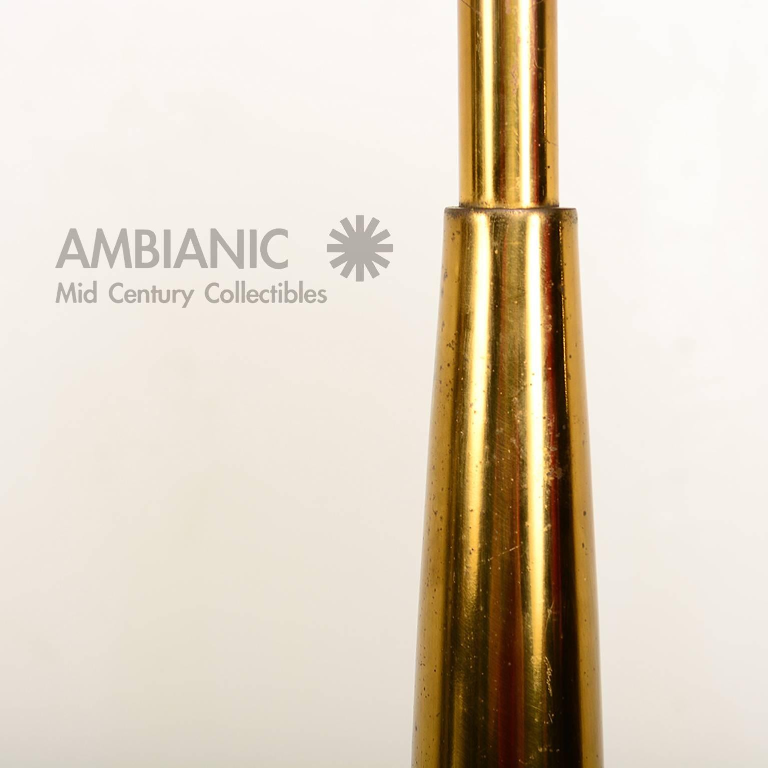 Mid-20th Century Mid Century Modernist Brass Table Lamp by Stiffel