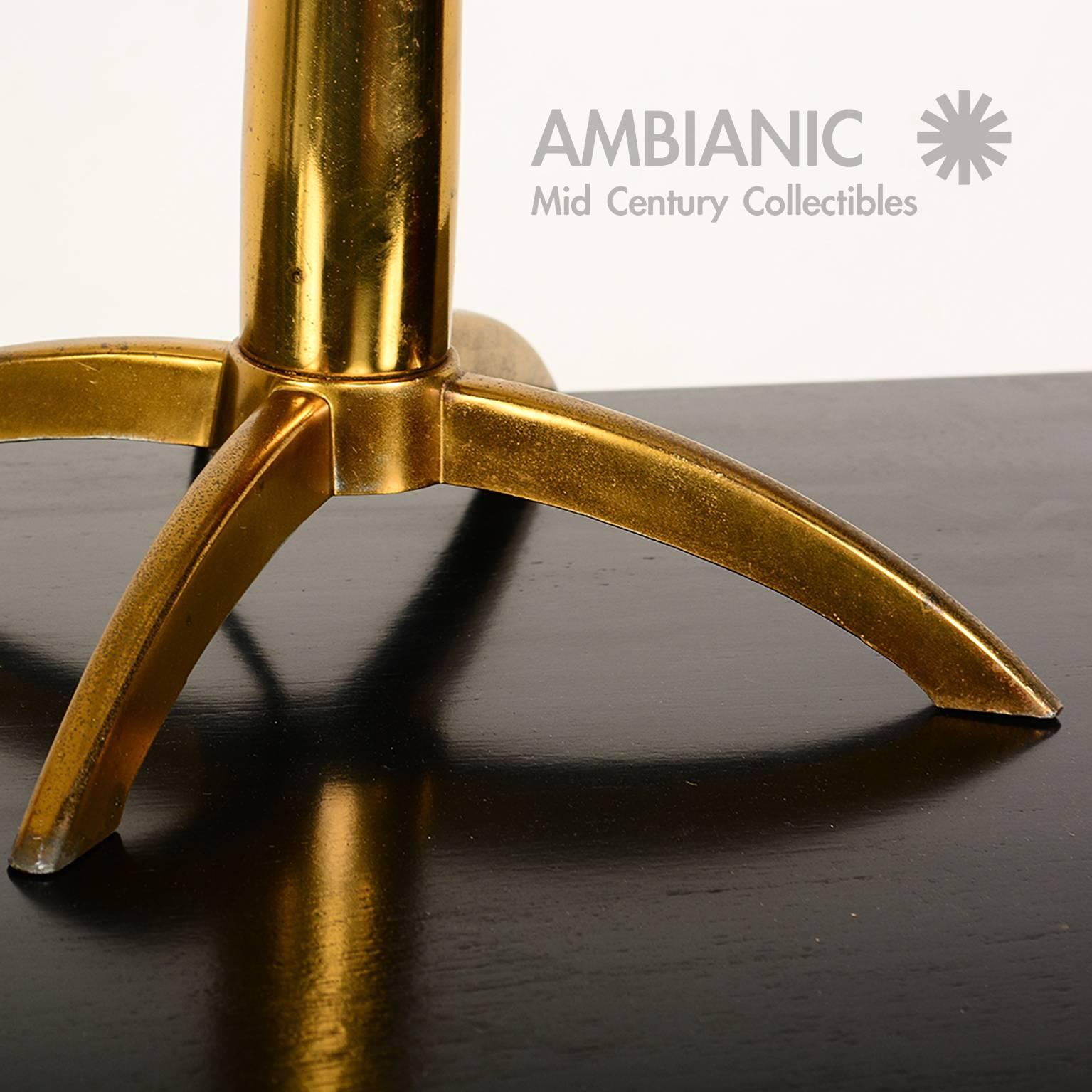 Mid Century Modernist Brass Table Lamp by Stiffel 4