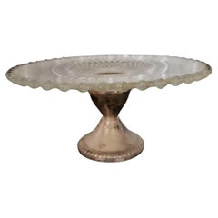 1940s Maurice Duchin Sterling Silver Mini Pedestal Cake Plate