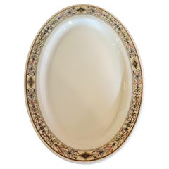 Piatto da portata tedesco degli anni '40 Pompeian Black Knight