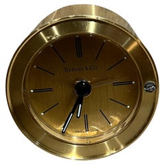 Vintage Tiffany & Co Brass Desk Clock