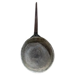 Antigua sartén de cobre y latón para cocinar estilo DH & M Arts & Crafts Period