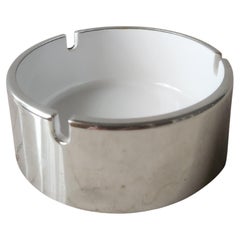 1960s Isamu Kenmochi Mod Ashtray Silver White Catch All
