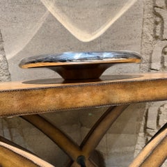 Sleek Modern Tulip Chrome Polished Metal Bowl Post Modern
