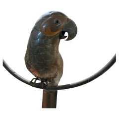 Sergio Bustamante Hanging Parrot Sculpture Arts Craft Mid-Century Modern
