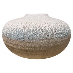 Handcrafted Ceramic Vase Vessel Textured Crawl or "Crackle" Glaze