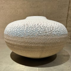 Handcrafted Ceramic Vase Vessel Textured Crawl or "Crackle" Glaze