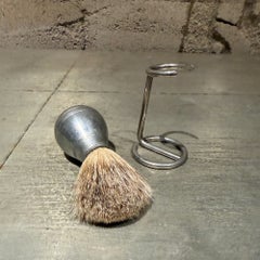 Antique Sheffield England Shaving Brush on Stand Crabtree & Evelyn