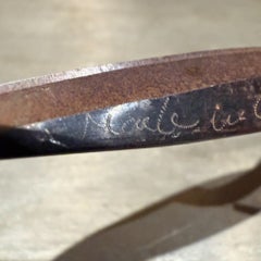Traditional Pair of Forged Carbon Steel Loop-Handled Shears Chinese Bonsai