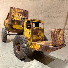 Vintage Pressed-Steel Articulated Rock Hauler Earthmover Toy Nylint