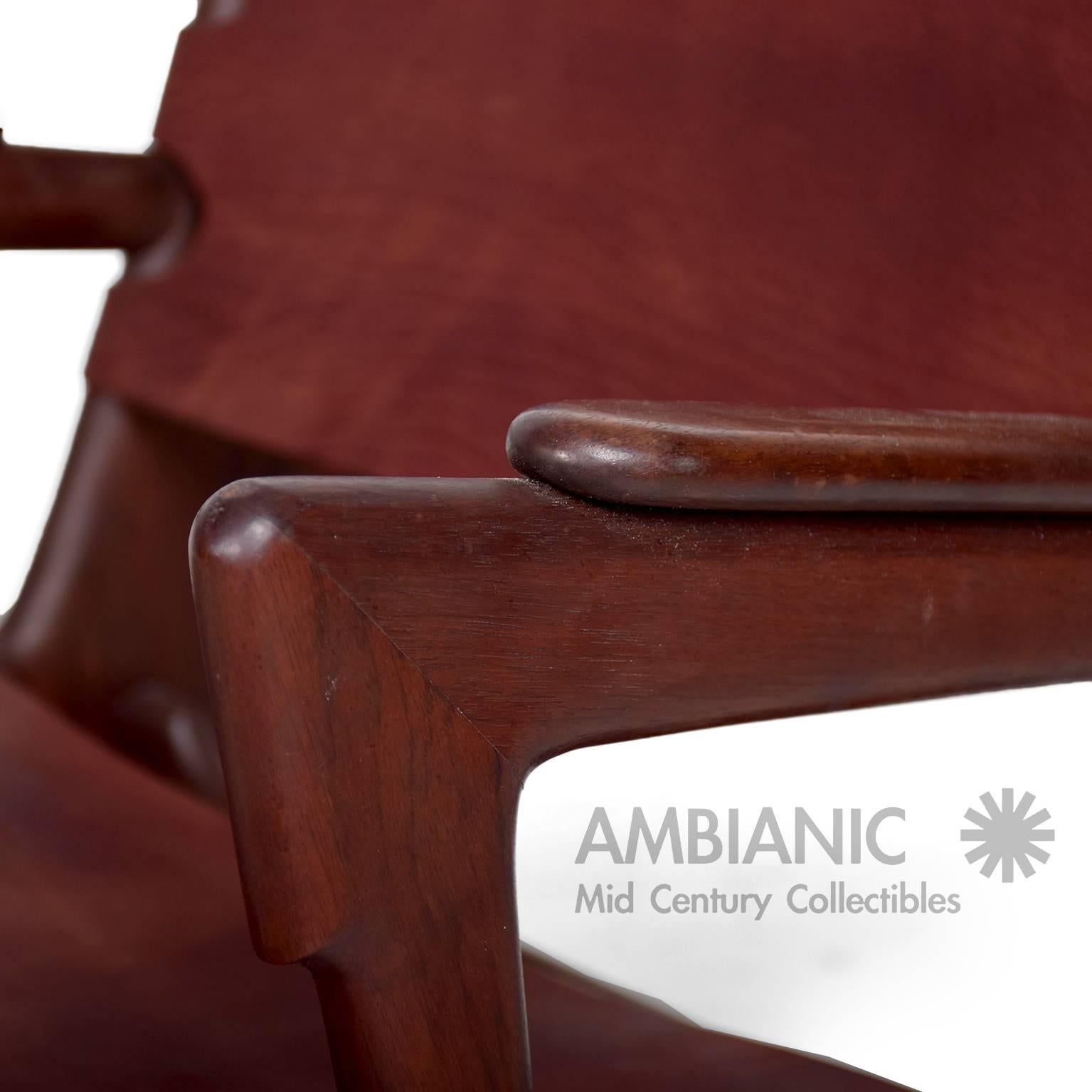Mid Century Modern Pair of Safari Chairs by Angel Pazmino 1