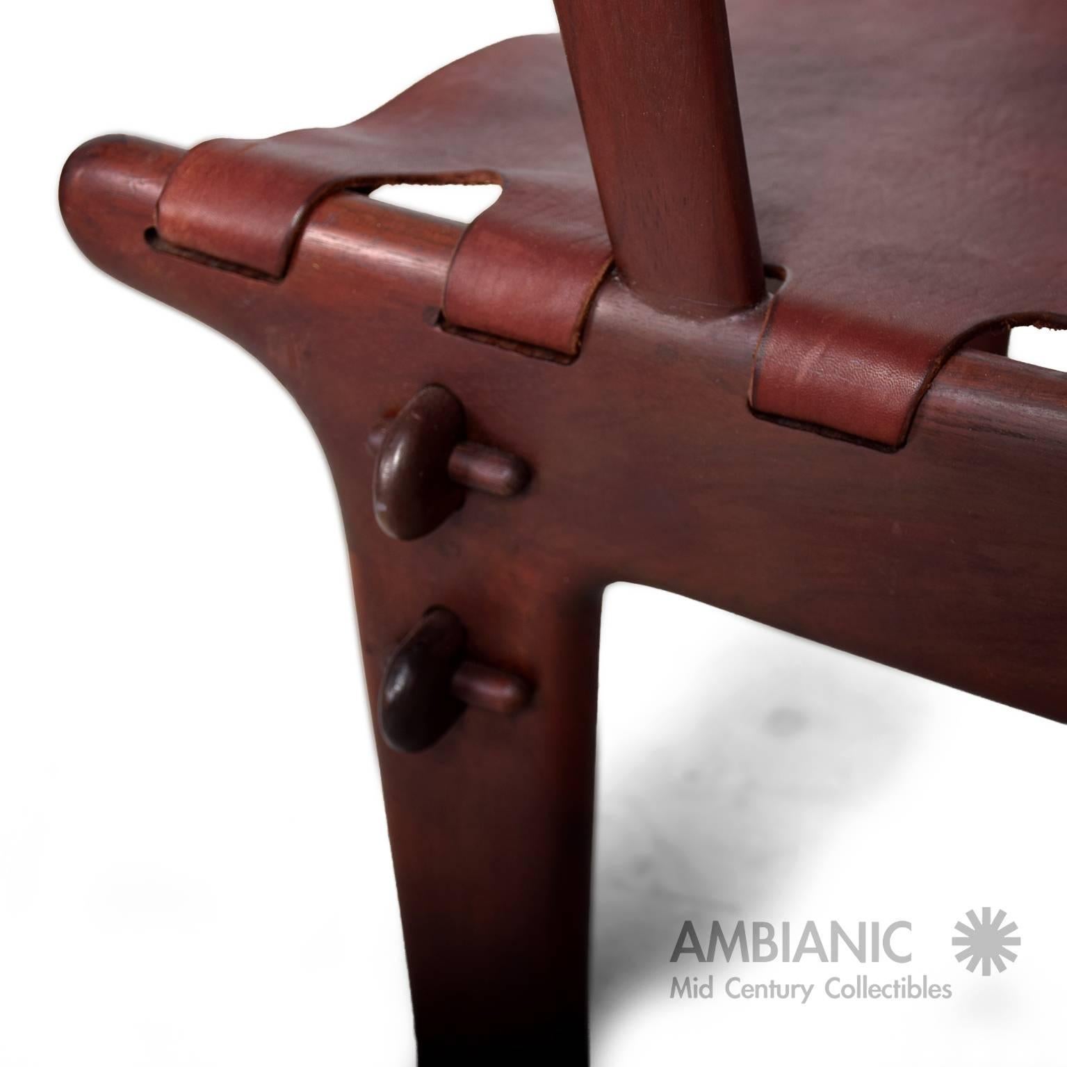 Mid Century Modern Pair of Safari Chairs by Angel Pazmino 2