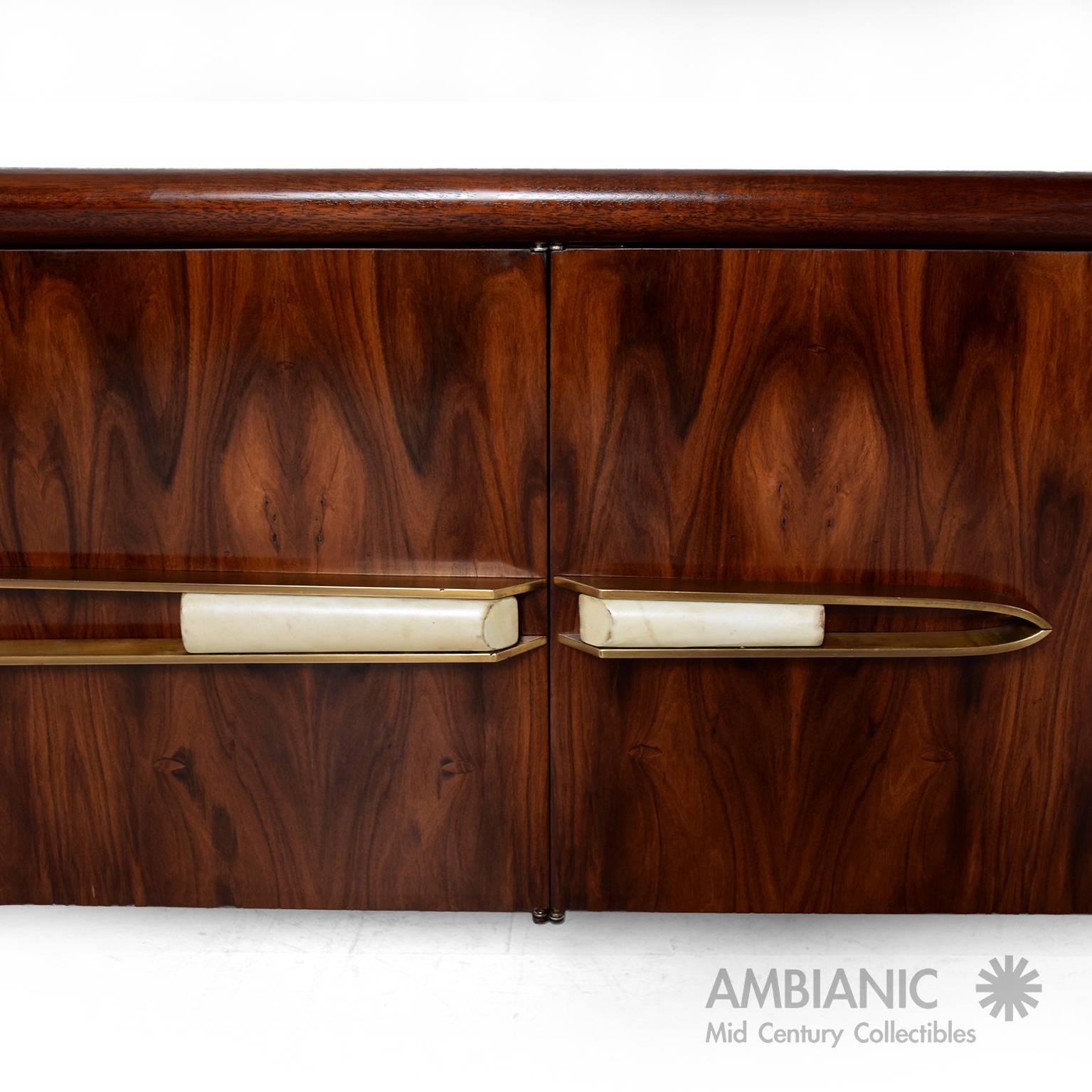 Long Rosewood Credenza by Frank Kyle  3