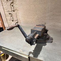 Vintage Yuasa 3-Axis Universal Tilting Swiveling Milling Machine Vise Decor