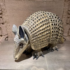 Surrealist Paper Mache Armadillo Sculpture Sergio Bustamante