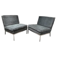 Fauteuils de détente sans accoudoirs « Slipper » Florence Knoll, modèle 65, style moderne du milieu du siècle
