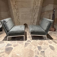 Fauteuils de détente sans accoudoirs « Slipper » Florence Knoll, modèle 65, style moderne du milieu du siècle