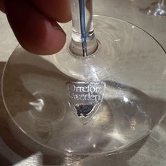 Orrefors Intermezzo Blaues Weinglas „Blue Drop“ von Erika Lagerbielke, Schweden, 2er-Set