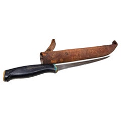 Couteau vintage Normark pour fileter le poisson, fabriqué en Finlande d'après un modèle de Tapio Wirkkala