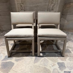 Mid-Century Set of (4) Milo Baughman Parsons Dining Chairs Thayer Coggin
