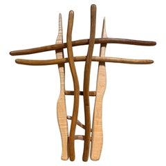 Handmade Contemporary Wooden Wall Cross Abstract Wall Art