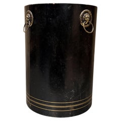 Hollywood Regency Tole Peinte Catch All Umbrella Waste Basket