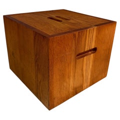 Vintage Mid-Century Modern Wooden Ice Bucket Bruce Marton DDC
