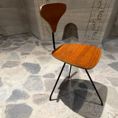 Schreibtisch im Mid-Century-Modern-Stil aus Schmiedeeisen und Holz, Arthur Umanoff, Elton Company