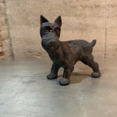 Cast Iron Scottish Terrier or Scottie Dog Figurine Door Stopper